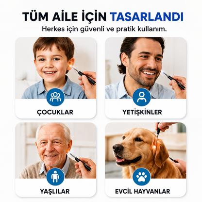 KulakKamera™ Pro | 1296P Ultra HD Kulak Temizleme Kamerası